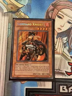 YuGiOh! CT1-EN003 Command Knight Limited Edition Secret Rare LP - Image 2