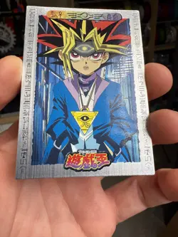 Yu-Gi-Oh! #47 Yami Yugi Rare Bandai Toei Amada Silver Foil Card 1998 - Image 4