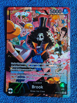 One Piece TCG | Brook OP15-022 | Alt Art Leader | NM | English - Image 1