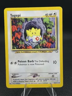 TOGEPI - 51/111 - Neo Genesis Set - VINTAGE 2000 - Pokemon Card - Uncommon - Image 1