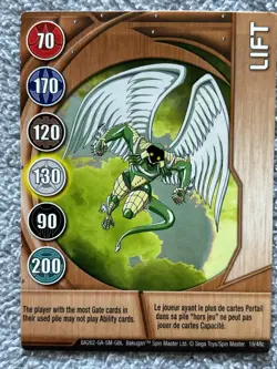 Bakugan:Battle Brawlers | Lift 🥉Copper Gate Card | 19/48c Angelo Preyas - Image 2