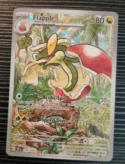 Pokemon - Flapple 210/191 - Illustration Rare Card - Surging Sparks - Image 3