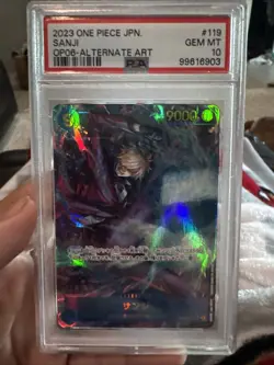 PSA 10 Sanji OP06-119 SEC AA ONE PIECE Card Game 2025 #FJF Japanese #OP06-119 - Image 1