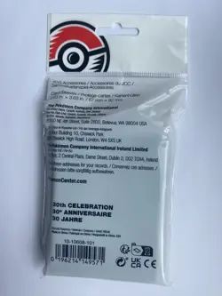 OFFICIAL POKEMON CENTER 30TH ANNIVERSARY 65-PACK CARD SLEEVES BRAND NEW & SEALED - Image 2