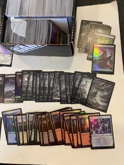 MTG BASIC LAND LOT! lots of foils🔥 magic the gathering lands lot. 750+ cards - Image 2