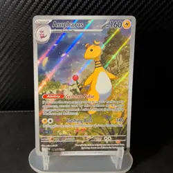 Pokemon TCG Chaos Rising - Ampharos 090/086 Illustration Rare Full Art Card NM - Image 1