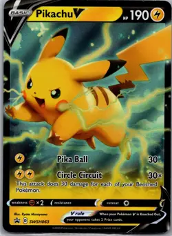 Pikachu V - Promo SWSH: Sword & Shield Promo Cards SWSH063 NM - Image 1