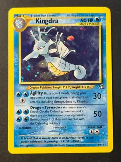 Kingdra 8/111 Neo Genesis Holo Rare - Pokemon Card C MP - Image 1