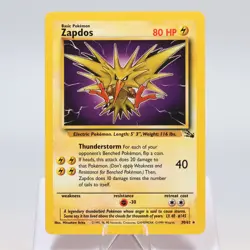 Pokemon TCG - Zapdos 30/62 Fossil Rare WOTC - NM/M - Image 2