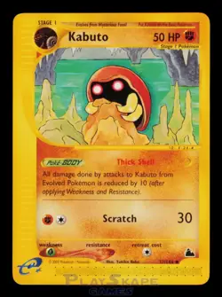 Pokemon Card Kabuto 37/144 Skyridge Uncommon WOTC Vintage NM 2003 - Image 1