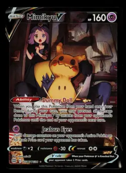 Pokemon Card Mimikyu V TG16/TG30 Brilliant Stars Trainer Gallery Holo NM 2022 - Image 1