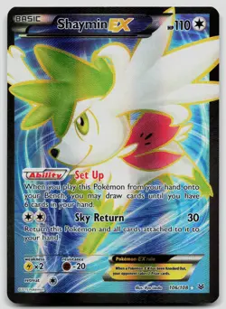 Shaymin EX 106/108 Roaring Skies Pokemon LP - Image 1