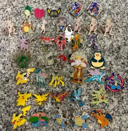 Pokemon TCG Pin Collection Lot 38 Official Mewtwo Pikachu Legendary Pins - Image 1