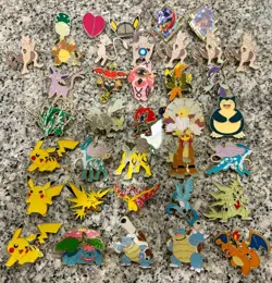 Pokemon TCG Pin Collection Lot 38 Official Mewtwo Pikachu Legendary Pins - Image 3