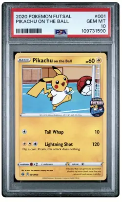 2020 Pikachu on the Ball - (Pokemon Futsal) PSA 10 - Image 1