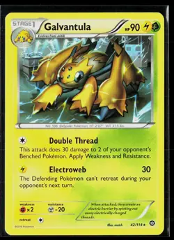 Galvantula 42/114 Rare Steam Siege Pokemon NM - Image 1