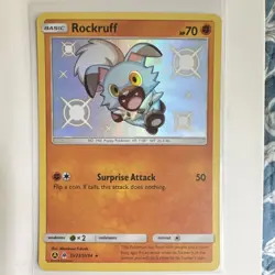 Pokemon TCG Rockruff SV23/SV94 Hidden Fates Shiny Vault Holo English 2019 *Mint* - Image 1