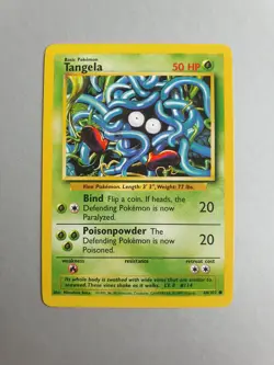 Tangela 66/102 Pokemon TCG Base Set (1999) Common NM - Image 1