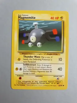 Magnemite 53/102 Pokemon TCG Base Set (1999) Common NM - Image 1