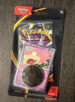Pokemon TCG Pitch Black Checklane Booster Pack With Slowpoke Promo & Tepig Coin - Image 1