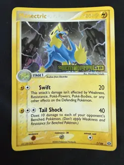 Manectric 7/106 ex Emerald Reverse Holo Rare Pokemon NM - Image 1