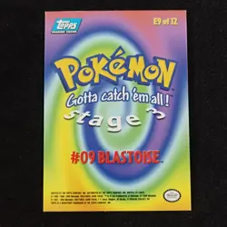 Blastoise E9 Of 12 _ Foil _ Pokemon Topps Movie Edition _ English _ Exc/Nm - Image 5