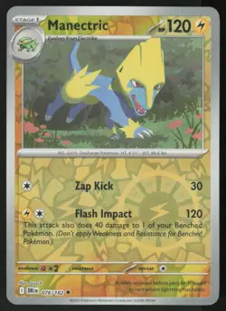 Manectric 076/182 Uncommon Destined Rivals Pokemon Reverse Holo Near Mint - Image 1