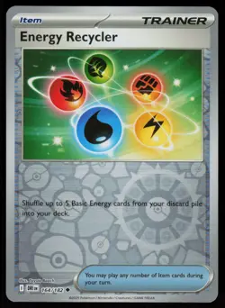 Energy Recycler 164/182 Uncommon Destined Rivals Pokemon Reverse Holo Near Mint - Image 1