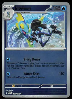 Inteleon 041/132 Uncommon Mega Evolution Pokemon Reverse Holo Near Mint - Image 1