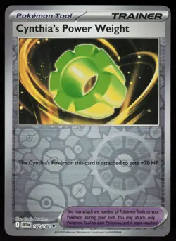 Cynthia's Power Weight 162/182 Uncommon Destined Rivals Pokemon Reverse Holo NM - Image 1