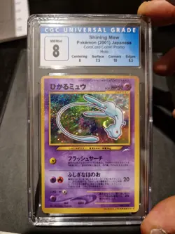 pokemon mew corocoro shining cgc 8 promo holo 2001 - Image 1