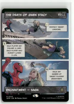 The Death of Gwen Stacy Borderless - Spider-Man MTG NM - Image 1
