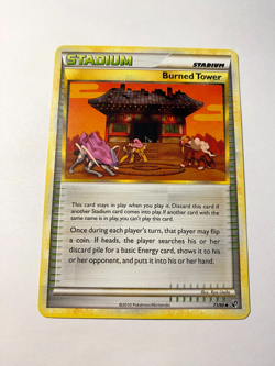 Burned Tower Uncommon Undaunted 71/90 LP Pokemon Stadium - Image 1