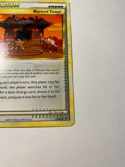 Burned Tower Uncommon Undaunted 71/90 LP Pokemon Stadium - Image 3