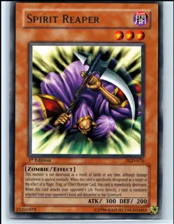YuGiOh - 1st Edition Spirit Reaper [PGD - PGD-076] - Rare/NM - Image 1