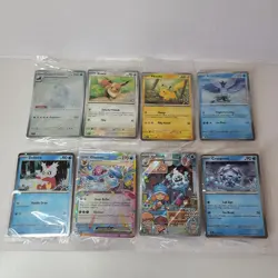 2025 Pokemon TCG Holiday Advent Calendar All Eight Stamped Promo Cards *Sealed* - Image 1