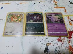 Pokemon Lost Thunder Holo Umbreon 120/214 Espeon 89/214 Eevee 155/214 Lot of 3 - Image 1