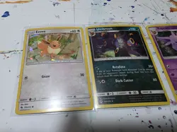 Pokemon Lost Thunder Holo Umbreon 120/214 Espeon 89/214 Eevee 155/214 Lot of 3 - Image 2