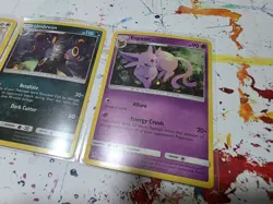 Pokemon Lost Thunder Holo Umbreon 120/214 Espeon 89/214 Eevee 155/214 Lot of 3 - Image 3
