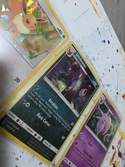 Pokemon Lost Thunder Holo Umbreon 120/214 Espeon 89/214 Eevee 155/214 Lot of 3 - Image 4
