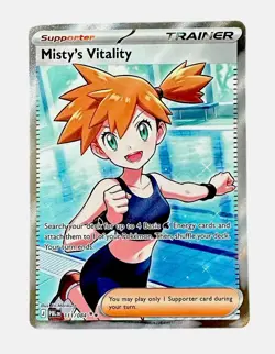 Misty's Vitality Full Art Holo 111/084 Pitch Black Ultra Rare NM English - Image 1