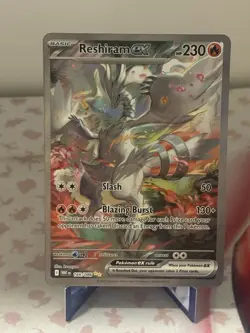 Pokemon TCG Reshiram Ex 166/086 Special Illustration Rare White Flare - Image 1