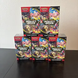 Pokemon TCG: 5 Mega Evolution-Perfect Order Booster Bundles - Image 1