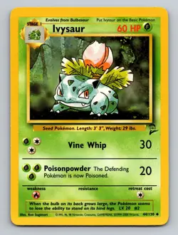 Ivysaur Base Set 2 Uncommon 044/130 Pokemon - Image 1