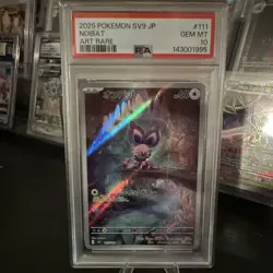 PSA 10 GEM MINT Noibat 111/100 Art Rare SV9 Japanese Pokemon 2025⁠ - Image 1