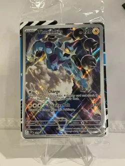 Pokemon Black Bolt TCG Thundurus SV209 Black Star ETB Promo Sealed ENGLISH - Image 1