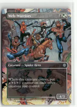 Web-Warriors Borderless - Spider-Man MTG NM - Image 1