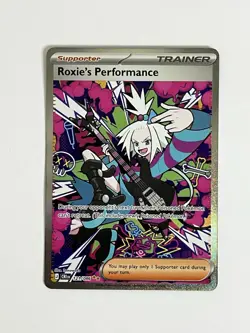 Roxie’s Performance 121/086 SIR Holo Pokemon Card NM Pokemon Chaos Rising J CRI - Image 2