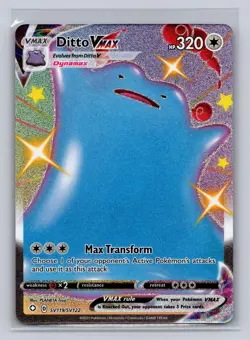 Ditto VMAX SV119/SV122 Holo VMAX Rare Shining Fates Shiny Vault Pokemon NM - Image 1