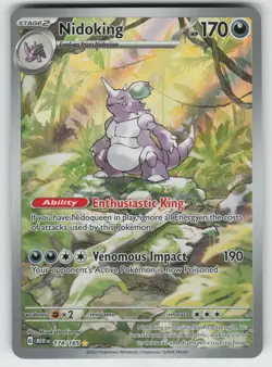 Pokemon Nidoking Illustration Rare SV: Scarlet & Violet 151 174/165 NM - Image 1